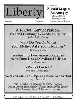 Liberty Magazine, March 1989
