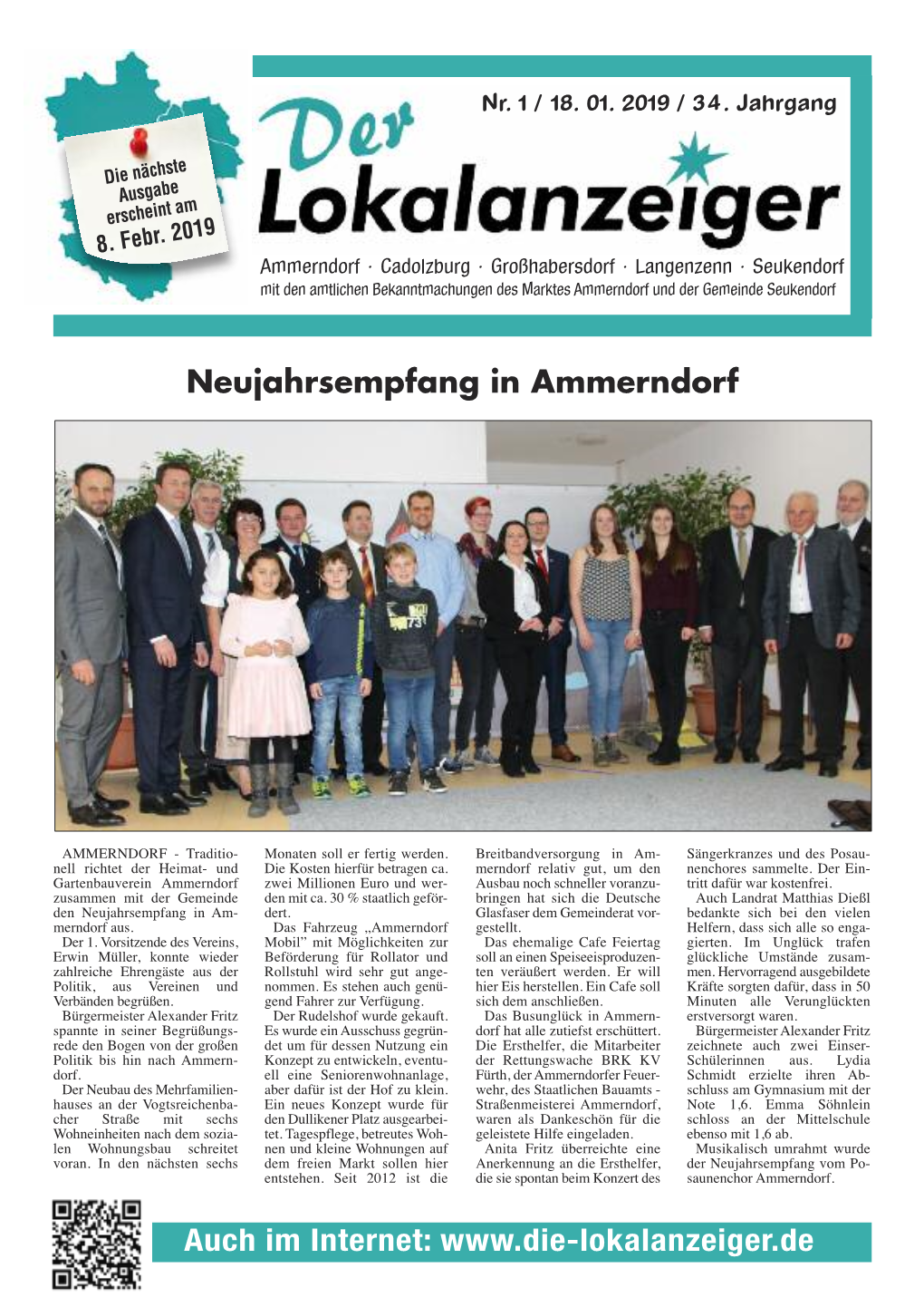 Auch Im Internet: Der Lokalanzeiger · Ammerndorf-Cadolzburg-Großhabersdorf-Langenzenn-Seukendorf 18