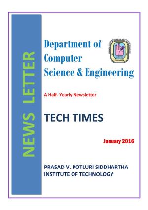 Department of Computer Science & Engineering TECH TIMES
