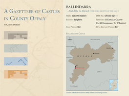 A Gazetteer of Castles in County Offaly Ballindarra