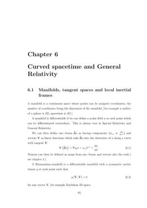 Chapter 6 Curved Spacetime and General Relativity