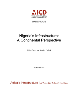 Nigeria's Infrastructure: a Continental Perspective