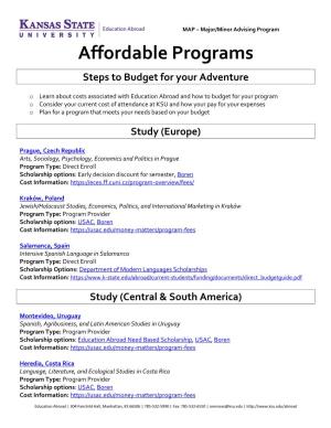 Affordable Programs