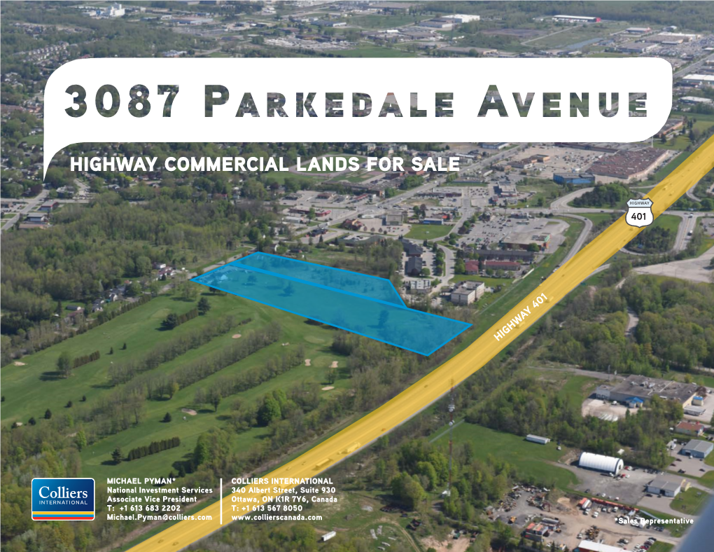 Highway Commercial Lands for Sale