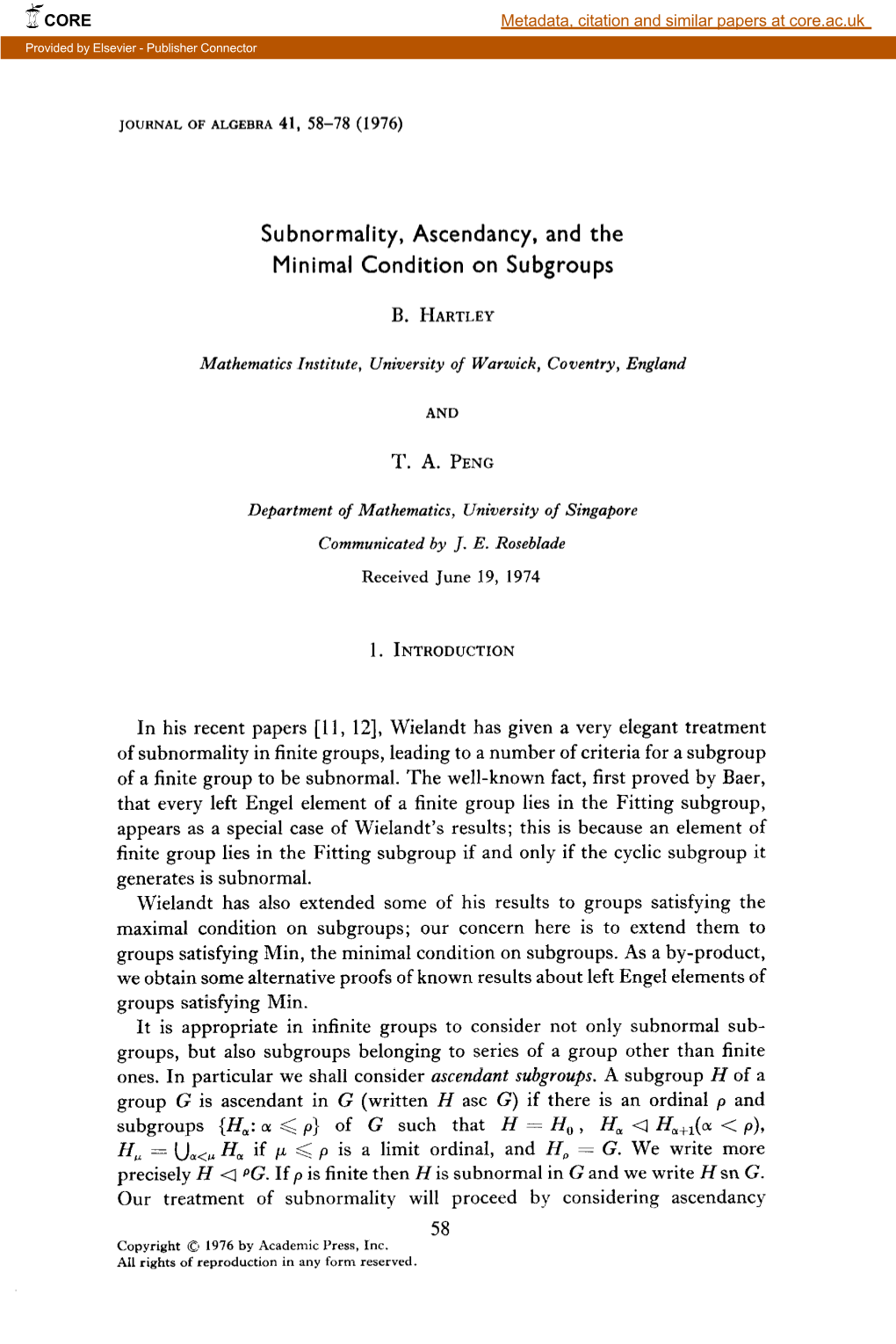 Subnormality, Ascendancy, and the Minimal Condition on Subgroups