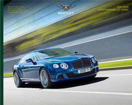 The New Continental Gt Speed