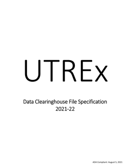 Utrex Specifications