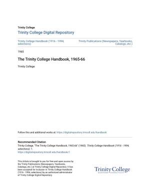 The Trinity College Handbook, 1965-66