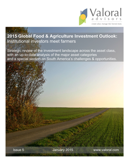 2015 Global Food & Agriculture Investment Outlook