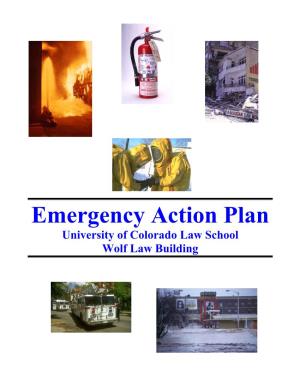 Emergency Action Plan University of Colorado Law School Wolf Law Building