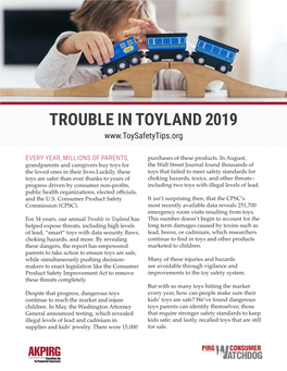 Trouble in Toyland 2019