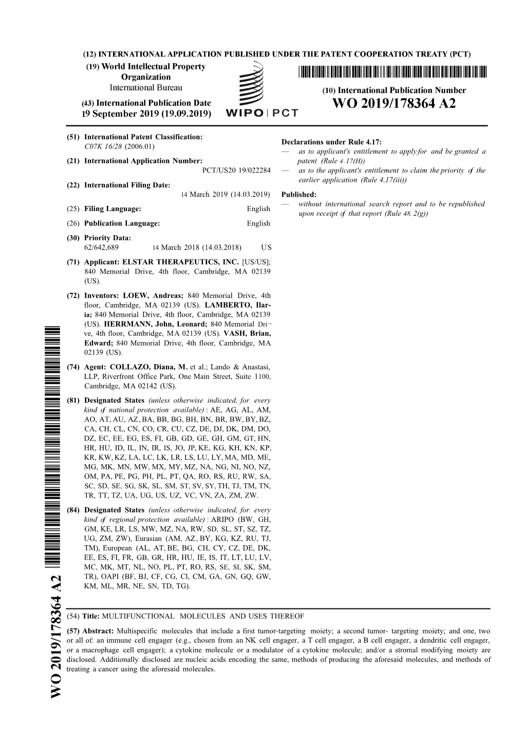 (51) International Patent Classification: C07K 16/28 (2006.01