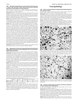 Neuropathology Neoadjuvant Chemoradiation and Pancreatectomy