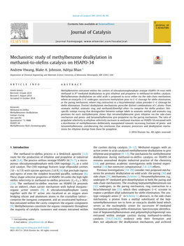 Mechanistic Study of Methylbenzene Dealkylation in Methanol-To-Olefins