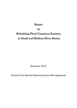 Report on Rebuilding Flood-Conscious Societies in Small