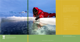 Bulletin 2020 Foster a Greater Scientific Understanding of the Arctic Region and Its Role in the Earth System