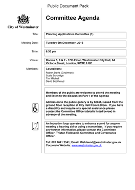 (Public Pack)Agenda Document for Planning Applications Committee (1