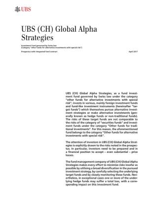 UBS (CH) Global Alpha Strategies
