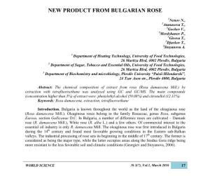 New Product from Bulgarian Rose