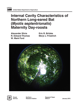 Myotis Septentrionalis) Maternity Day-Roosts