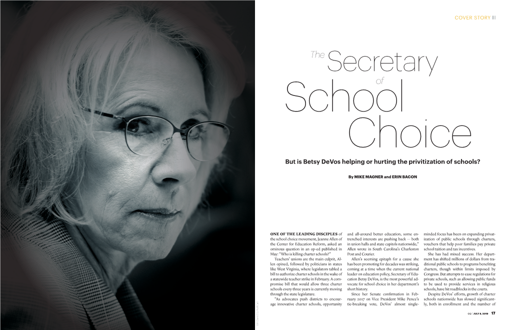 A Piece on Charter Schools and Betsy Devos