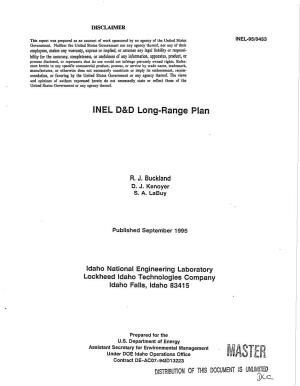 INEL D&D Long-Range Plan