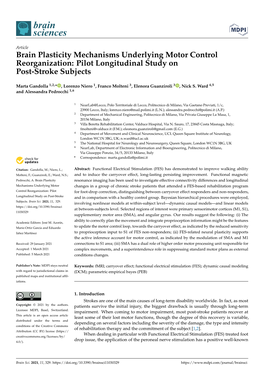 Pilot Longitudinal Study on Post-Stroke Subjects