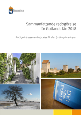 Sammanfattande Redogörelse För Gotlands Län 2018.Pdf