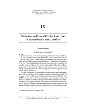 Distinction and Loss of Civilian Protection in International Armed Conflicts
