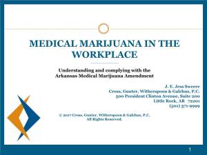 Medical Marijuana in the Workplace ______