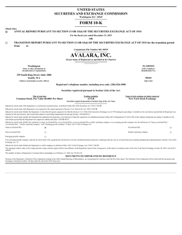 AVALARA, INC. (Exact Name of Registrant As Specified in Its Charter)