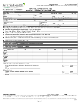 HCC/RCC Referral Form