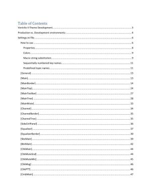 Table of Contents Ventrilo 4 Theme Development