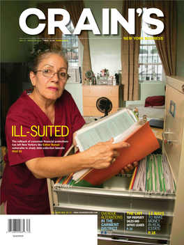 ILL-SUITED the Rollback of Consumer Nancial Protections Has Left New Yorkers Like Esther Roman Vulnerable to Shady Debt-Collection Lawsuits PAGE 20