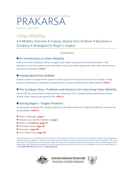 PRAKARSA Issue 6 / April 2011