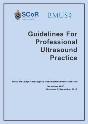 Guidelines for Professional Ultrasound Practice