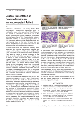 Unusual Presentation of Scrofuloderma in an Immunocompetent Patient