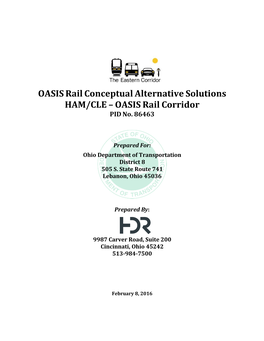 OASIS Rail Corridor PID No