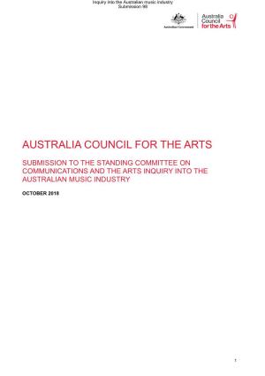 Australia Council Support for Music