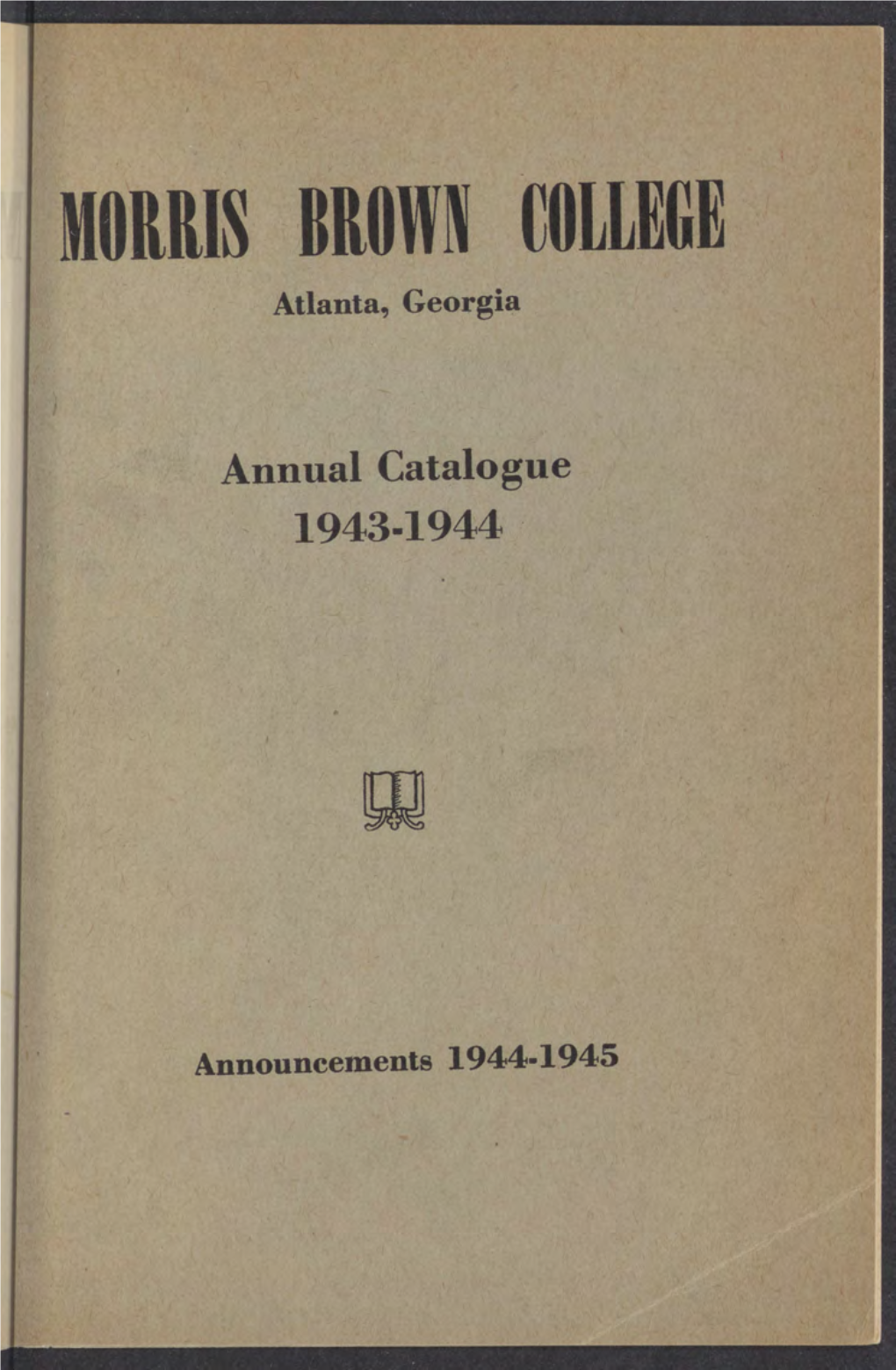 Annual Catalogue 1943-1944