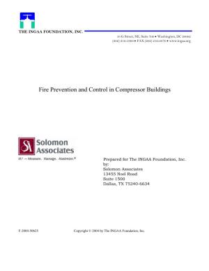 Fire Prevention and Control in Compressor Buildings
