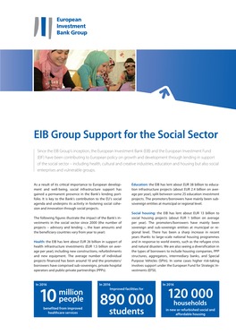 EIB Group Support for the Social Sector