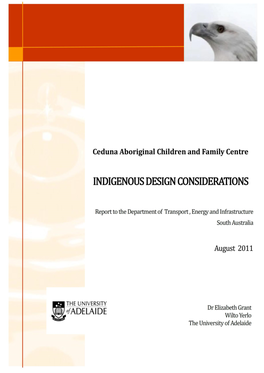 Indigenous Design Issuesceduna Aboriginal Children and Family