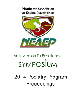 2014 Podiatry Program Proceedings