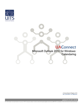 Microsoft Outlook 2010 for Windows: Calendaring