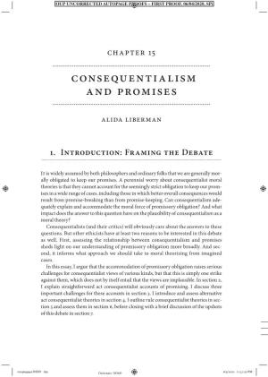 Consequentialism and Promises