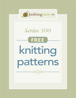 Series 500 Free Patterns