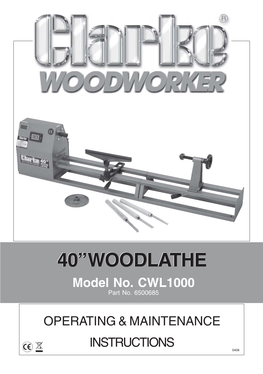 40” WOODLATHE Model No