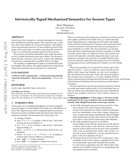 Intrinsically-Typed Mechanized Semantics for Session Types