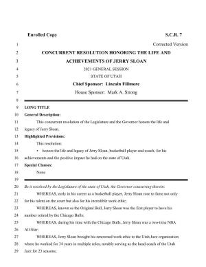 Enrolled Copy S.C.R. 7 Corrected Version 2 CONCURRENT